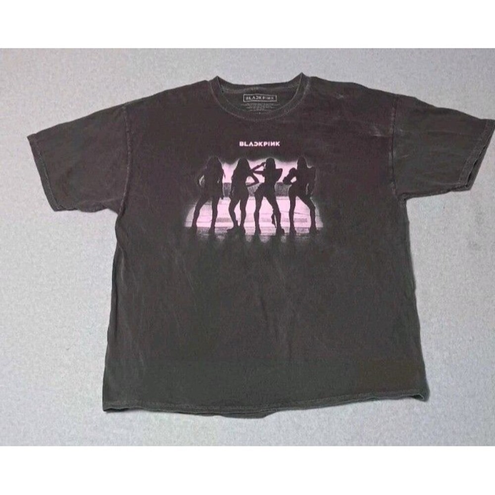 Blackpink Silhouette Graphic Tee Tshirt L Dark Wash K Pop Concert Merch Group